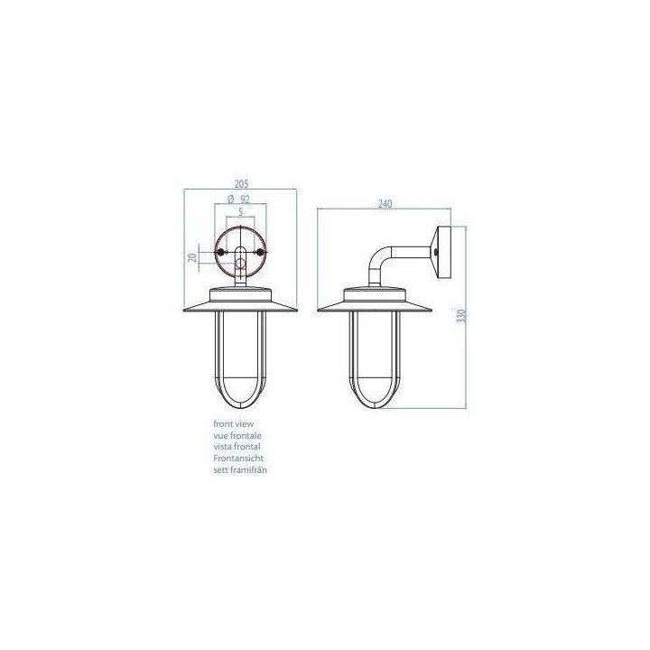 ASTRO Montparnasse 1096001, 1096009 exterior wall light