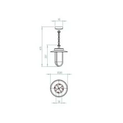 ASTRO Montparnasse Pendant 1096004, 1096010 lampa wisząca zewnętrzna