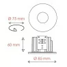 Oprawa BPM SU 3149 IP65 LED czarna 7W