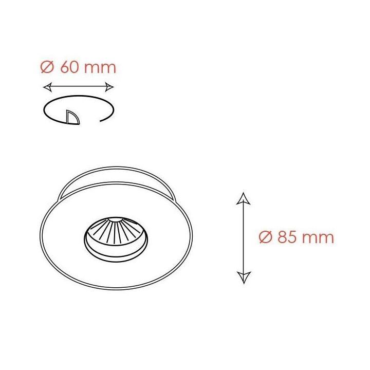 BPM Catli Classic 3005.01 IP65 12V, 230V biała, czarna, alu