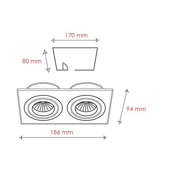 BPM MINI CATLI 3012 LED 2x10W, 2x7W﻿﻿