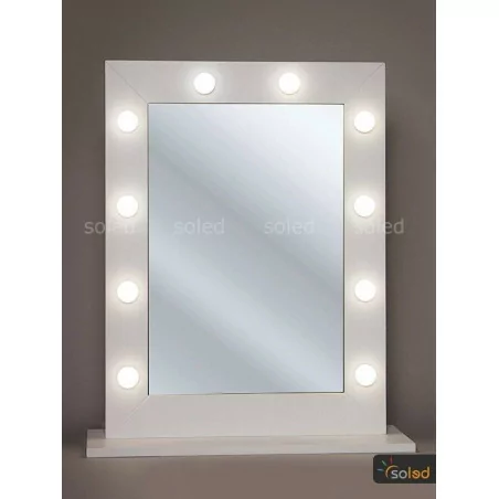 Starry 10 Professional LED Hollywood Vanity Mirror with Cosmetic Case -  White