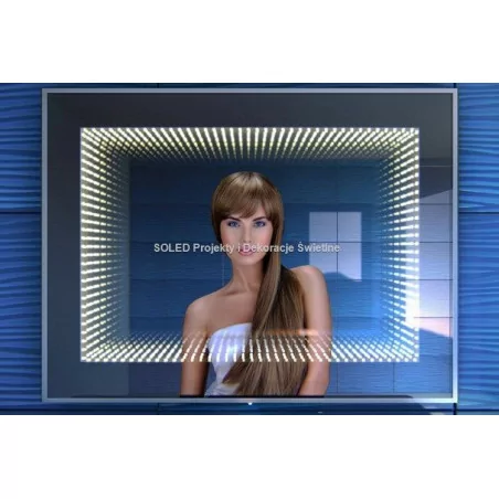 Lustro 3D LED Infinity 70x50cm, 80x60cm, 90x70cm, 100x80cm Lustro 3D LED Infinity 70x50cm, 80x60cm, 90x70cm, 100x80cm