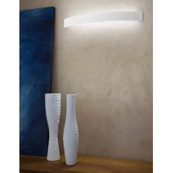 LINEA LIGHT Curve 1143, 1144, 1147 white, rust, concrete wall 69cm