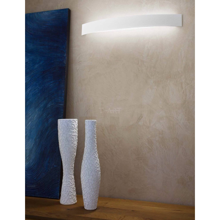LINEA LIGHT Curve 1143, 1144, 1147 biały, rdza, beton kinkiet LED 69cm