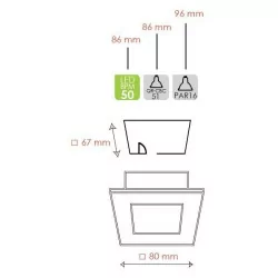 BPM BASIT 8012 LED biała