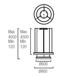 LEDS-C4 Pendant lamp Circ 00-3647-BW-M3