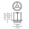 LEDS-C4 Lampa wisząca Circ 00-3648-BW-M3