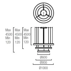 LEDS-C4 Circ 00-3649-BW-M3 Pendant lamp 00cm biała