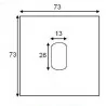 Lampka schodowa LED ELKIM LESEL 001 XL 75mm