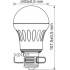 LED bulb E27 VATO 10W SMD Warm white