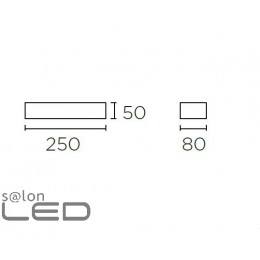 LEDS-C4 Kinkiet LIA LED biały, szary 05-2703
