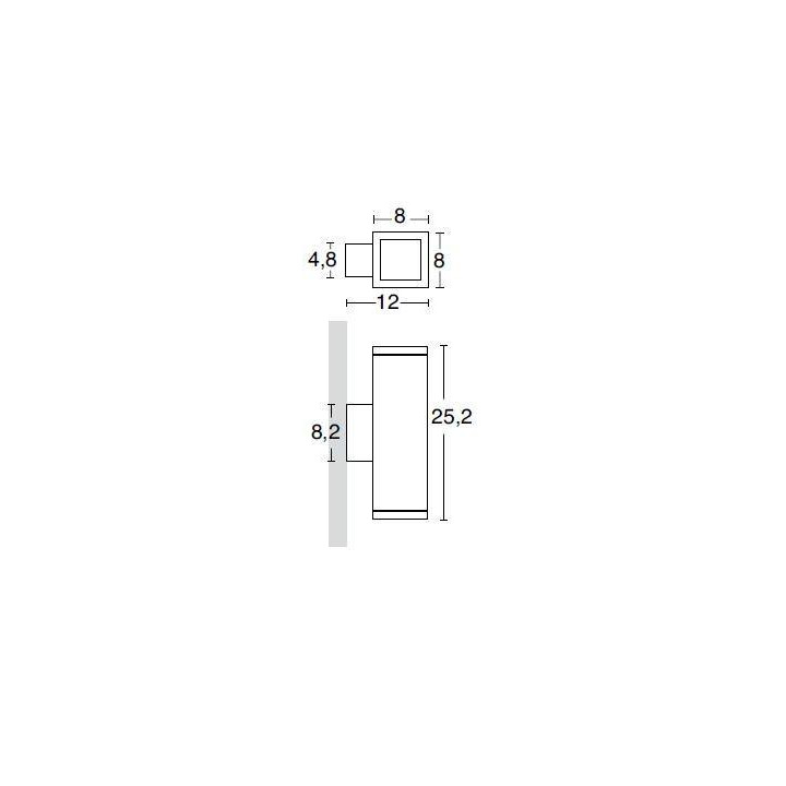 CRISTHER Exterior wall lamp TEKA 398A-L0105B-04, 389A-L0105B-90