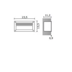 CRISTHER Exterior Ceiling VIENA 30W 403B-L0130B-01