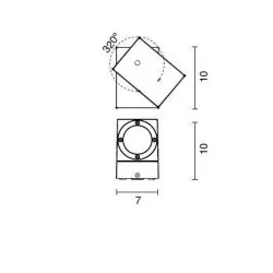 DOPO Exterior wall lamp GUISLA 451A-L0103B-04