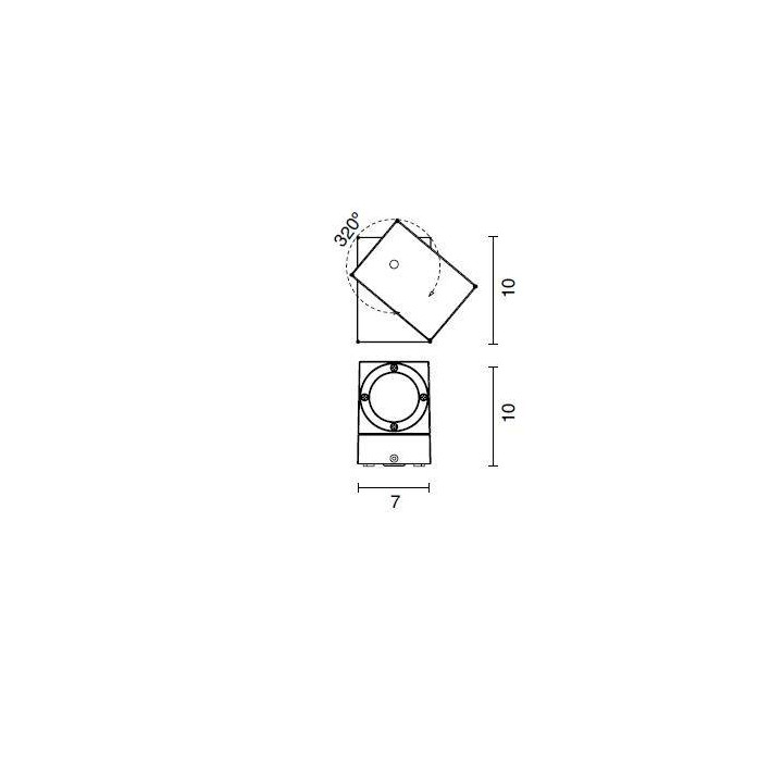 DOPO Exterior wall lamp GUISLA 451A-L0103B-04