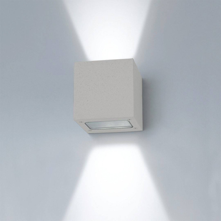 EXO Kinkiet BRICK 10x1W biały, aluminium szczotkowane