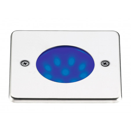 EXO Oprawa wpuszczana NAT-LED kwadratowa biały, niebieski