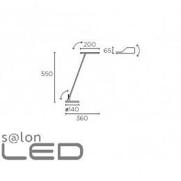 LEDS-C4 Lampka biurkowa ELVA 10-1523-21-21