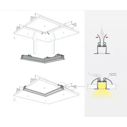 KMA Recessed Spring Mount