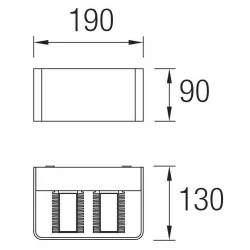 LEDS-C4 Exterior wall light WILSON