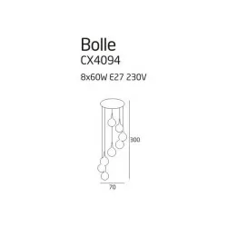 Hanging lamp MAXlight  BOLLE CX4094 big