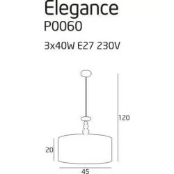 Hanging lamp MAXlight  ELEGANCE small P0060