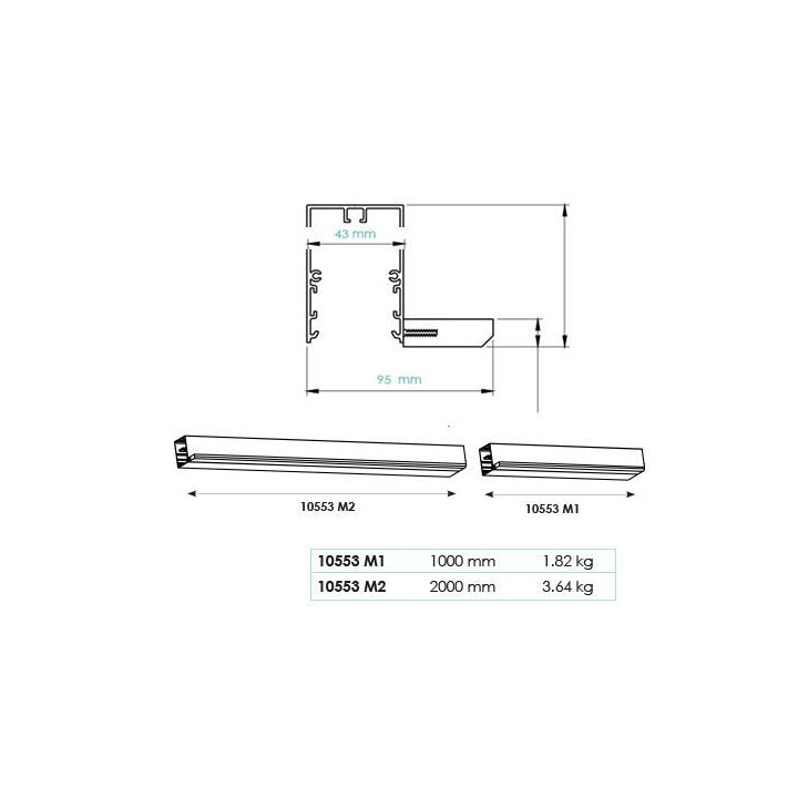 CONTINUOUS LINEAR RECESSED STRUCTURE MENORCA LED