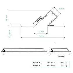 CONTINUOUS LINEAR RECESSED STRUCTURE MENORCA LED