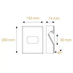 Integrated wall BPM Crismosil NADIR 10114, 10116