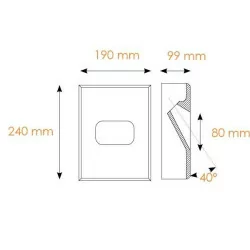 Integrated wall BPM Crismosil NADIR 10114, 10116