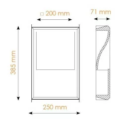 Integrated wall BPM Crismosil ZAHARA 10009, 10010
