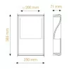 Integrated wall BPM Crismosil ZAHARA 10009, 10010