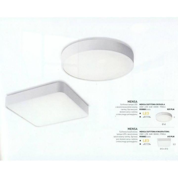 Plafon LED Redlux Mensa R10583 okrągły