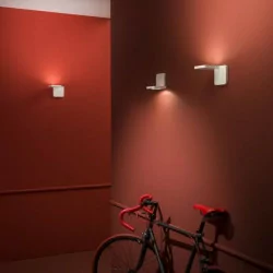 STILNOVO QUAD 7750, 7753 włoski kinkiet LED 19W biały, czarny 3000K