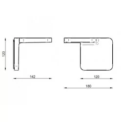STILNOVO QUAD 7750, 7753 Italian wall light LED 19W white, black 3000K