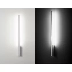 STILNOVO XILEMA 7765, 7766 wall light LED 79cm white, alu polished