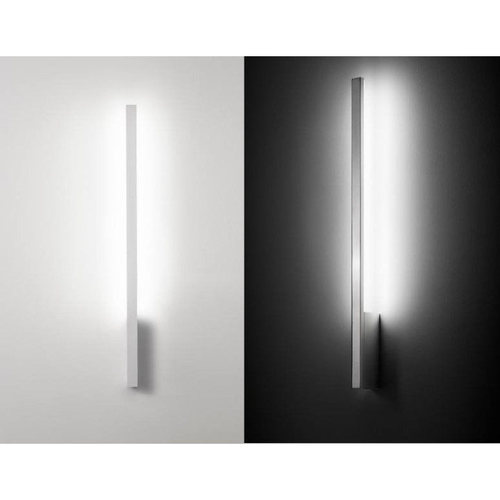STILNOVO XILEMA 7765, 7766 kinkiet LED biały, aluminium poler 79cm
