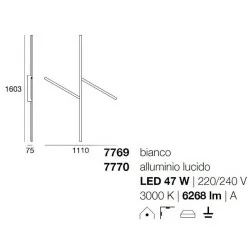 Plafond LED MA&DE XILEMA 7769, 7770