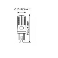 Bulb G9 45 LED SMD warm white 3W