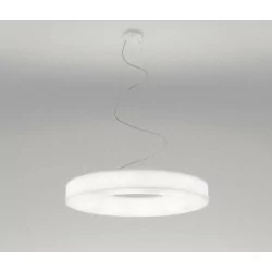 STILNOVO SATURN 7650, 7652 large white LED pendant 75cm or 115cm DALI