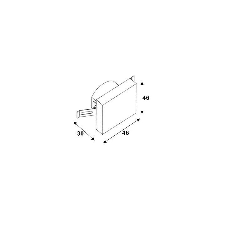 Lampka schodowa LED ELKIM LESEL 008B