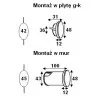 Lampka schodowa LED ELKIM LESEL 009B