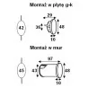 Lampka schodowa LED ELKIM LESEL 009