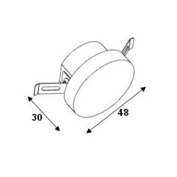 Lampka schodowa LED ELKIM LESEL 009