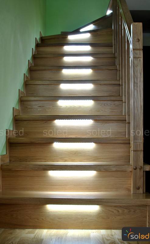 Led Stair Lighting Zos1 30cm 5 Stairs Soled