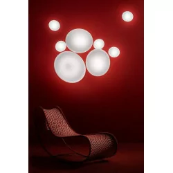 STILNOVO DYNAMIC 7785, 7786, 7787 LED ceiling, wall IP44, white glass