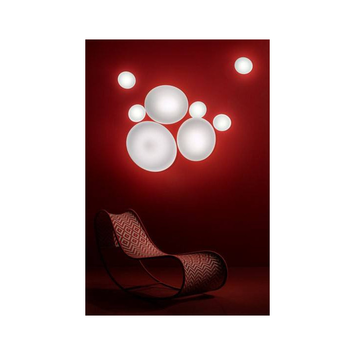 STILNOVO DYNAMIC 7785, 7786, 7787 LED ceiling, wall IP44, white glass