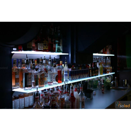 Highlighted glass shelf 700x200x8mm
