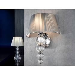 Wall lamp SCHULLER MERCURY white, black, clear